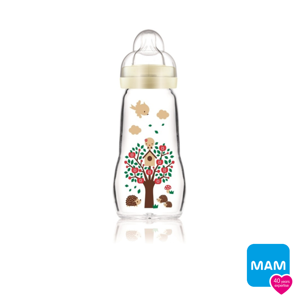 Mam - Feel Good Glass Baby Bottle 260ml