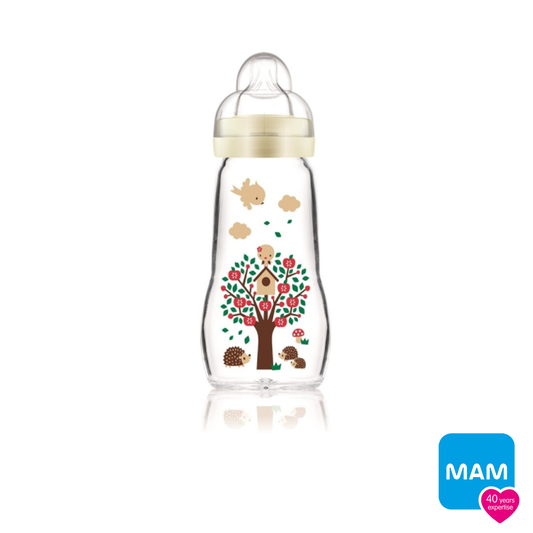 Mam - Feel Good Glass Baby Bottle 260ml